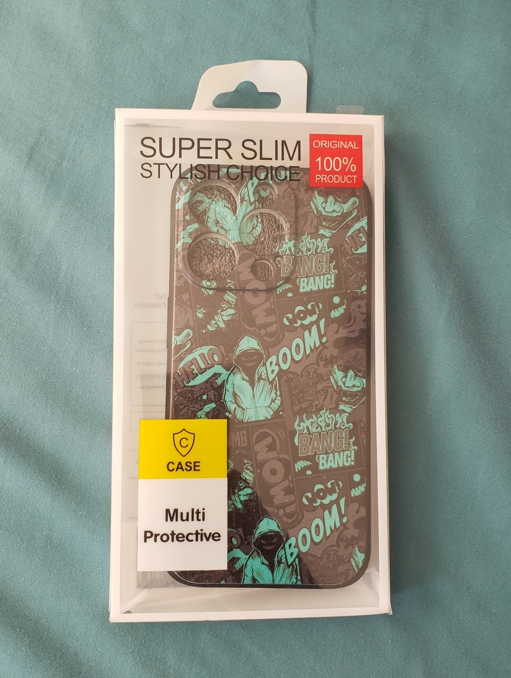 NEW Iphone 15 Pro Case Middle Finger Bats Design Green Super Slim Anti Shock
